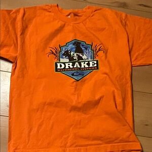 Drake Kids Vibrant Orange Tee with Graphic